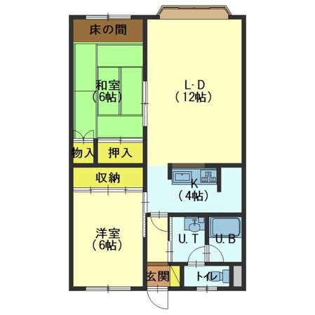 カーサ西桔梗の物件間取画像